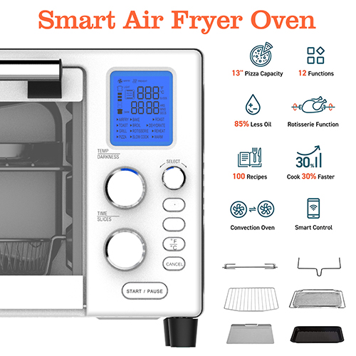 Fully integrated household electric oven with thermostat timer, barbecue rack, and convection function - copy